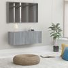 Mueble Para Tv Madera Contrachapada Gris Sonoma 80x30x30 Cm