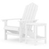 Silla De Jardín Adirondack Con Mesa Hdpe Blanco