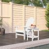 Silla De Jardín Adirondack Con Mesa Hdpe Blanco