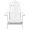 Silla De Jardín Adirondack Con Mesa Hdpe Blanco