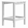 Silla De Jardín Adirondack Con Mesa Hdpe Blanco