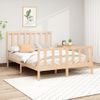 Estructura De Cama Madera Maciza De Pino 120x200 Cm Marrón