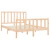 Estructura De Cama Madera Maciza De Pino 120x200 Cm Marrón