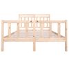 Estructura De Cama Madera Maciza 140x190 Cm