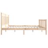 Estructura De Cama Madera Maciza 140x190 Cm