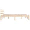 Estructura De Cama Madera Maciza 120x200 Cm