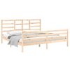 Estructura De Cama De Madera Maciza 200x200 Cm