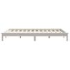 Estructura De Cama Madera Maciza De Pino Blanca 140x200 Cm