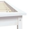 Estructura De Cama Madera Maciza De Pino Blanca 140x200 Cm