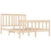 Estructura Cama Doble Pequeña Madera Maciza Pino 120x190 Cm