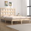 Estructura De Cama Matrimonial Madera Maciza De Pino 120x190 Cm