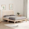 Estructura De Cama De Madera Maciza De Pino 120x200 Cm