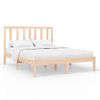 Estructura De Cama De Madera Maciza De Pino 120x200 Cm