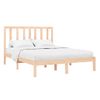 Estructura De Cama De Madera Maciza De Pino 120x200 Cm