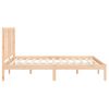 Estructura De Cama De Madera Maciza De Pino 120x200 Cm