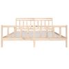 Estructura De Cama De Madera Maciza 200x200 Cm