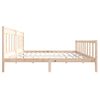 Estructura De Cama De Madera Maciza 200x200 Cm