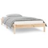 Estructura De Cama Con Led Madera Maciza 90x200 Cm