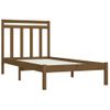 Estructura De Cama Madera Maciza Marrón Miel 100x200 Cm