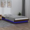 Estructura Cama Individual Madera Maciza Marrón Miel 75x190 Cm