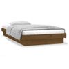 Estructura Cama Individual Madera Maciza Marrón Miel 75x190 Cm