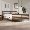 Estructura De Cama Madera Maciza De Pino Marrón Miel 200x200 Cm