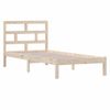 Estructura De Cama Madera Maciza De Pino 100x200 Cm Marrón