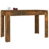 Mesa De Comedor Madera De Ingeniería Roble Ahumado 120x60x76 Cm Marrón