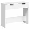 Mesa Consola De Madera Contrachapada Blanco 90x36x75 Cm