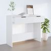 Mesa Consola De Madera Contrachapada Blanco 90x36x75 Cm