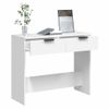 Mesa Consola De Madera Contrachapada Blanco 90x36x75 Cm