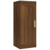 Armario De Pared Madera Contrachapada Marrón Roble 35x34x90 Cm