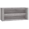 Mueble Zapatero Madera Contrachapada Gris Sonoma 100x35x45 Cm