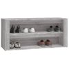 Mueble Zapatero Madera Contrachapada Gris Sonoma 100x35x45 Cm