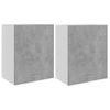 Armarios Colgantes 2 Uds Madera Contrachapada Gris 50x31x60 Cm