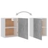 Armarios Colgantes 2 Uds Madera Contrachapada Gris 50x31x60 Cm