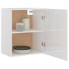 Armario Colgante 2 Uds Contrachapada Blanco Brillo 50x31x60 Cm