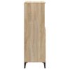 Aparador Alto Madera Contrachapada Color Roble 60x36x110 Cm Beige