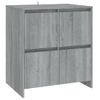 Aparador De Madera Contrachapada Gris Sonoma 70x41x75 Cm