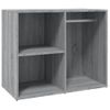 Mueble Vestidor Madera Contrachapada Gris Sonoma 80x40x65 Cm