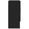 Armario De Pared Madera Contrachapada Negro 60x31x70 Cm