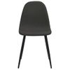 Sillas De Comedor 4 Uds Cuero Sintético Negro 45x53,5x83 Cm