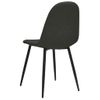 Sillas De Comedor 4 Uds Cuero Sintético Negro 45x53,5x83 Cm