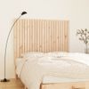 Cabecero De Cama De Pared Madera Maciza De Pino 146,5x3x110 Cm Marrón