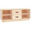 Mueble De Tv De Madera Maciza De Pino 100x34x40 Cm Marrón