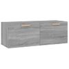 Armario Pared Madera Contrachapada Gris Sonoma 100x36,5x35 Cm