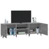 Mueble Para Tv Madera De Ingeniería Gris Sonoma 150x30x50 Cm
