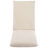 Tumbona Plegable De Tela Oxford Blanco Crema