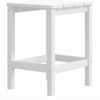 Silla De Jardín Adirondack Con Reposapiés Y Mesa Hdpe Blanco