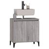 Armario De Lavabo Madera Contrachapada Gris Sonoma 58x33x60 Cm